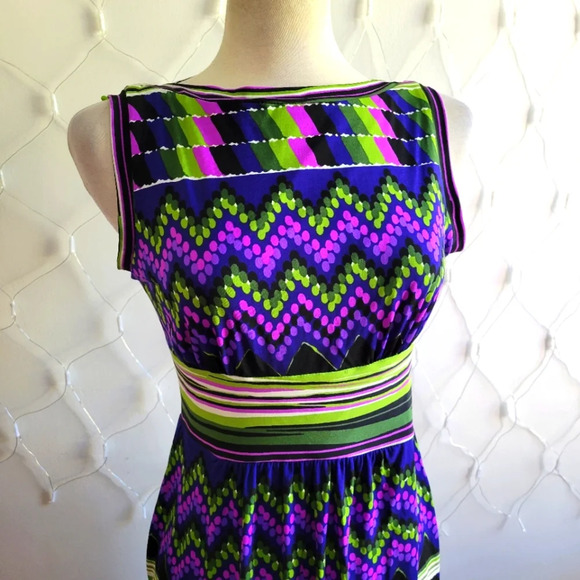 °Sandra Darren Shift Dress / Colorful / Size 4 - Picture 2 of 5